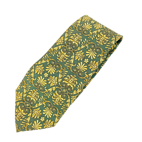 ジャンニヴェルサーチ GIANNI VERSACE 総柄シルクネクタイ メンズ