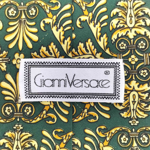 ジャンニヴェルサーチ GIANNI VERSACE 総柄シルクネクタイ メンズ