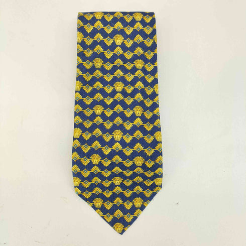 ジャンニヴェルサーチ GIANNI VERSACE メデューサ 総柄シルクネクタイ メンズ