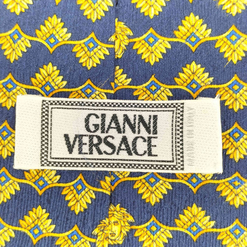 ジャンニヴェルサーチ GIANNI VERSACE メデューサ 総柄シルクネクタイ メンズ