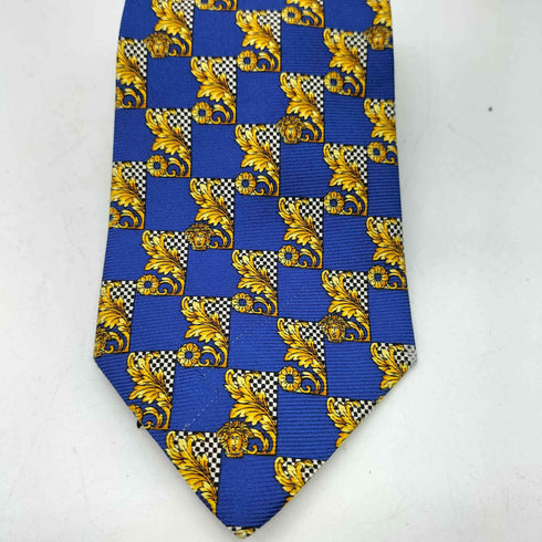 ヴェルサーチ VERSACE 総柄シルクネクタイ メンズ