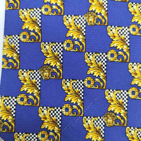 ヴェルサーチ VERSACE 総柄シルクネクタイ メンズ