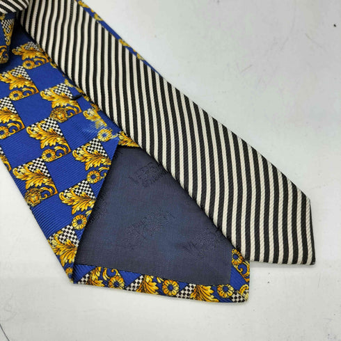 ヴェルサーチ VERSACE 総柄シルクネクタイ メンズ