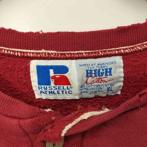 ラッセルアスレチック RUSSELL ATHLETIC 90s USA製 HIGH COTTON ヘンリーネック スウェット メンズ import:XL