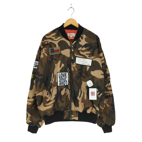 ベイクレスト BAYCREST 迷彩MA1ジャケット メンズ FREE