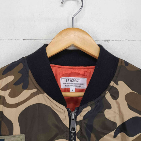 ベイクレスト BAYCREST 迷彩MA1ジャケット メンズ FREE