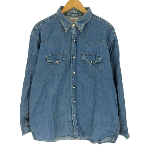 エドウィン EDWIN Dungarees ウエスタン ダンガリーシャツ メンズ JPN:XL