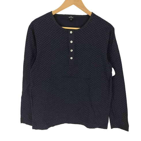 ピーエスポールスミス PS Paul Smith ドット柄ヘンリーネックカットソー メンズ JPN:L
