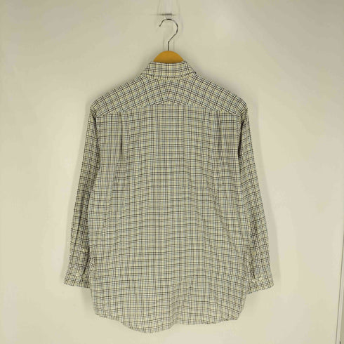 バーバリーロンドン BURBERRY LONDON ロゴ刺繍 チェック レギュラーカラーシャツ メンズ import:S