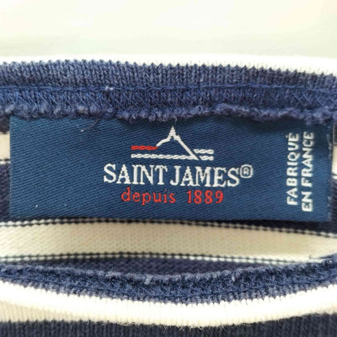 セントジェームス SAINT JAMES ボーダー ボートネックカットソー メンズ US:42