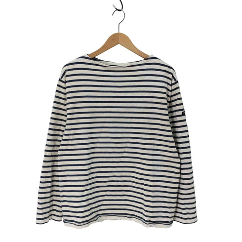 セントジェームス SAINT JAMES ボーダー ボートネックカットソー メンズ US:42