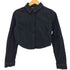 ザラ ZARA クロップド デニムシャツ レディース import:M