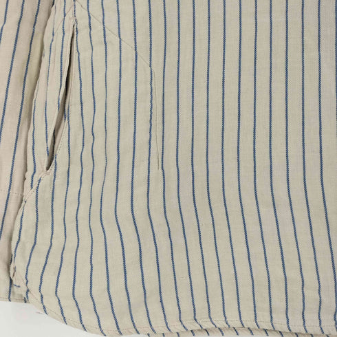 ブルーブルーハリウッドランチマーケット BLUE BLUE H.R.MARKET ストライプ プルオーバーシャツ メンズ JPN:2