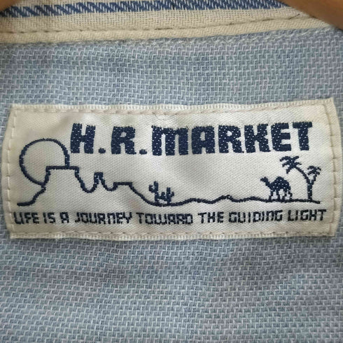 ブルーブルーハリウッドランチマーケット BLUE BLUE H.R.MARKET ストライプ プルオーバーシャツ メンズ JPN:2