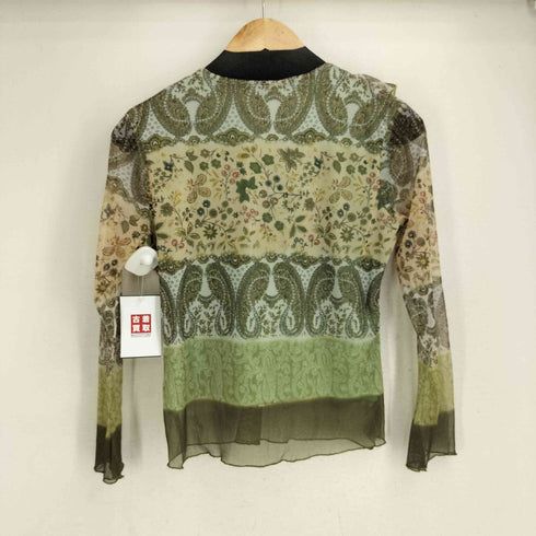 DONNA 総柄カットワークフリルシアートップス レディース M-L