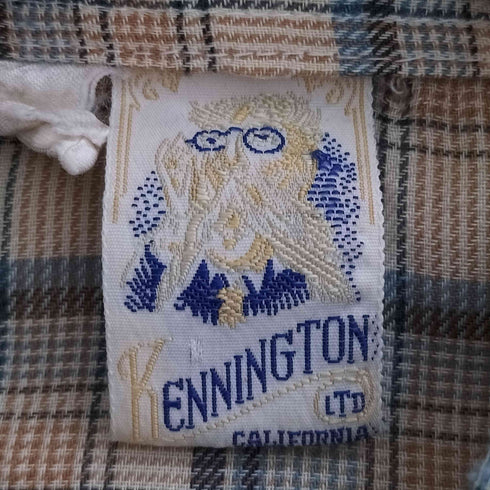 ケニントン kennington 80S チェック ガーゼ シャツ メンズ