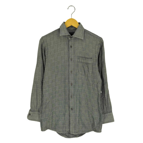 バーバリーブラックレーベル BURBERRY BLACK LABEL ジオメトリック レギュラーカラーシャツ メンズ 39