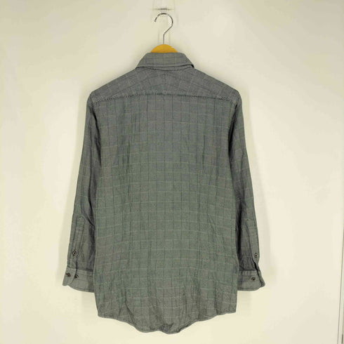バーバリーブラックレーベル BURBERRY BLACK LABEL ジオメトリック レギュラーカラーシャツ メンズ 39