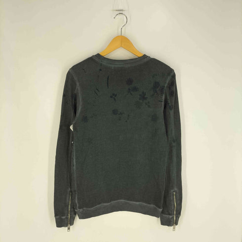 ディーゼル DIESEL フラワープリント オーバーダイ クルーネックスウェット レディース import:XS