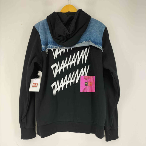 ディーゼル DIESEL デニム切替 プルオーバーパーカー メンズ