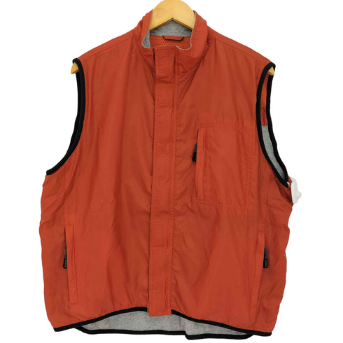 ギャップ Gap 00s OLD 紺タグ リップストップ 比翼ジップ ナイロンベスト メンズ import:M