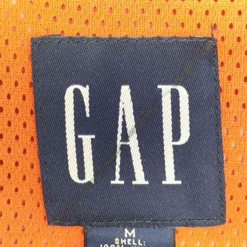 ギャップ Gap 00s OLD 紺タグ リップストップ 比翼ジップ ナイロンベスト メンズ import:M