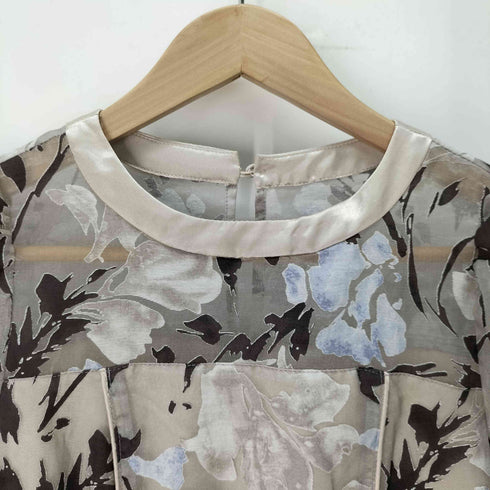 ナチュラルクチュール natural couture オパール花柄パワショルワンピース レディース FREE