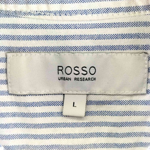 ロッソ ROSSO URBAN RESEARCH バンドカラー ストライプ シャツ メンズ JPN:L