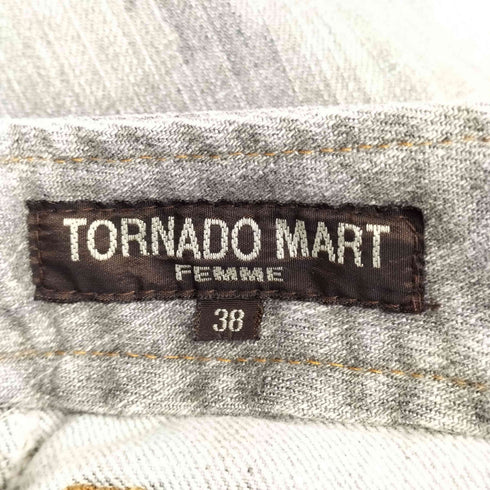 トルネードマートファム TORNADO MART FEMME 花プリントフレアデニムパンツ y2k レディース 38