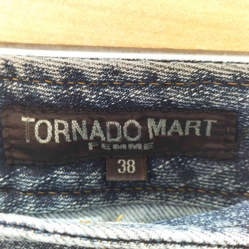 トルネードマートファム TORNADO MART FEMME エイジング加工フレアデニムパンツ y2k レディース JPN:38