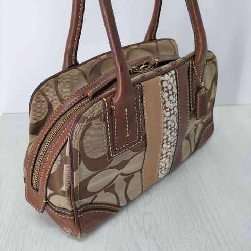 コーチ COACH シグネチャー センターライン ハンドバッグ レディース