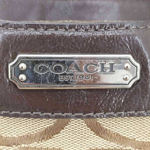 コーチ COACH シグネチャー ロゴプレート ハンドバッグ レディース