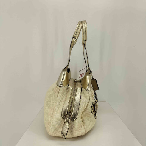 コーチ COACH バタフライ 蝶々 ストロー ハンド トート バッグ レディース
