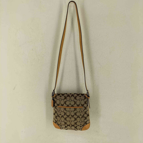 コーチ COACH シグネチャー ショルダーバッグ キャンバス レディース