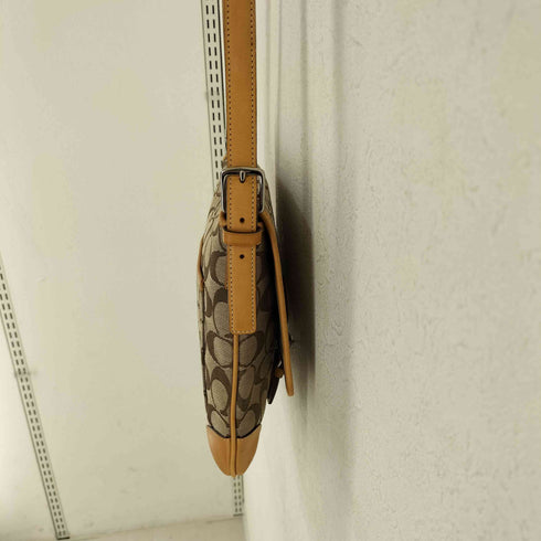 コーチ COACH シグネチャー ショルダーバッグ キャンバス レディース