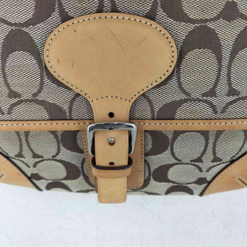 コーチ COACH シグネチャー ショルダーバッグ キャンバス レディース