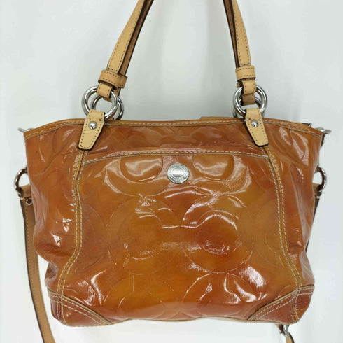 コーチ COACH 2WAY エナメル ハンドバッグ ショルダーバッグ レディース