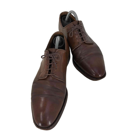 クロケットアンドジョーンズ CROCKETT&JONES イングランド製 BRADFORD BROWN CORDOVAN プレーントゥ コードバン メンズ 8 1/2