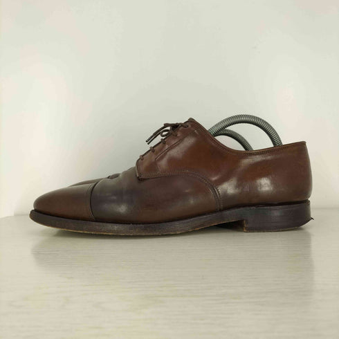 クロケットアンドジョーンズ CROCKETT&JONES イングランド製 BRADFORD BROWN CORDOVAN プレーントゥ コードバン メンズ 8 1/2