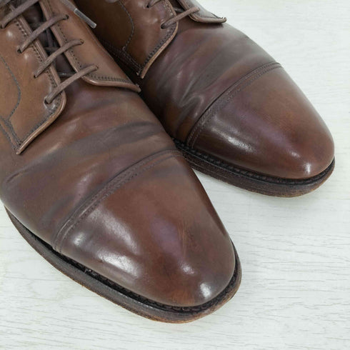 クロケットアンドジョーンズ CROCKETT&JONES イングランド製 BRADFORD BROWN CORDOVAN プレーントゥ コードバン メンズ 8 1/2