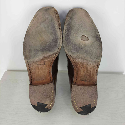 クロケットアンドジョーンズ CROCKETT&JONES イングランド製 BRADFORD BROWN CORDOVAN プレーントゥ コードバン メンズ 8 1/2