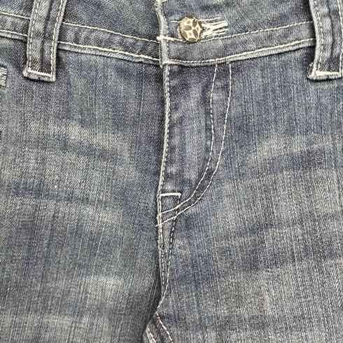 GOUK 和柄プリントフレアデニムパンツ レディース