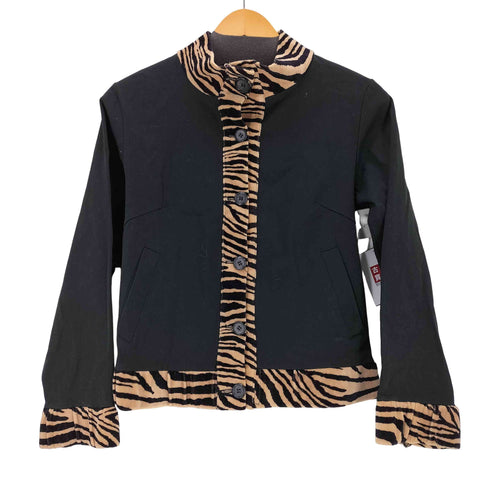 Y2K ヒョウ柄 ゼブラ柄 ジャケット レディース