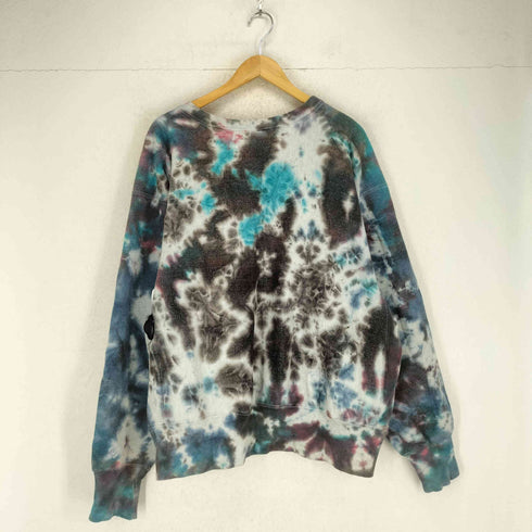 チャンピオン Champion 00S REVERSE WEAVE 企業ロゴ刺繍タイダイ染め クルーネックトレーナー メンズ XL