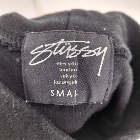 ステューシー Stussy 00S ワールドツアー ナンバリング 両面プリント モックネック ノースリーブTシャツ レディース import:S