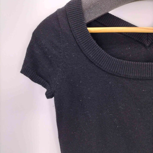バーバリーブルーレーベル BURBERRY BLUE LABEL 刺繍 フレンチスリーブニット レディース 38