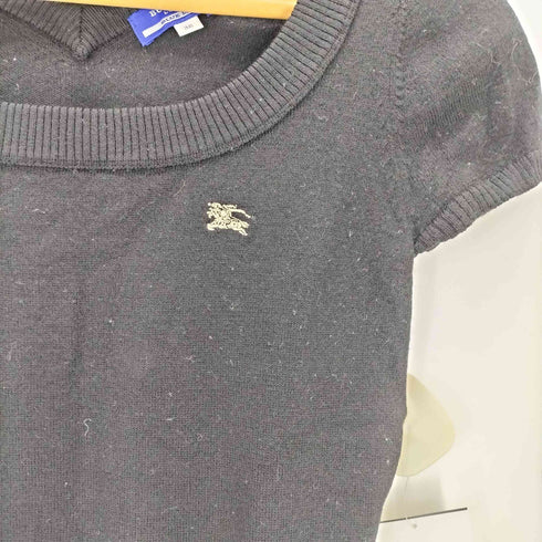 バーバリーブルーレーベル BURBERRY BLUE LABEL 刺繍 フレンチスリーブニット レディース 38