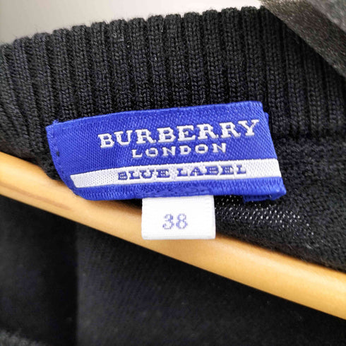 バーバリーブルーレーベル BURBERRY BLUE LABEL 刺繍 フレンチスリーブニット レディース 38