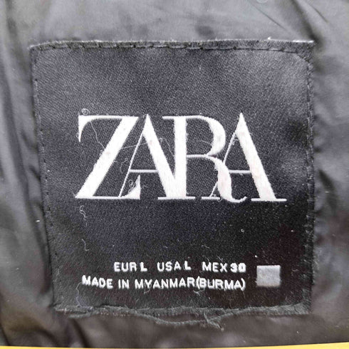 ザラ ZARA 裏地ファー フーデッド ダウンジャケット レディース import:L