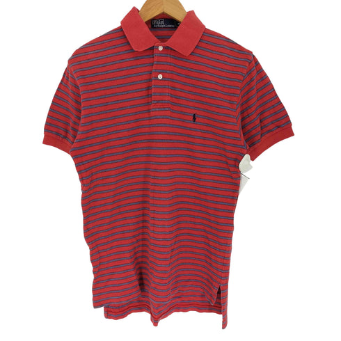 ポロバイラルフローレン Polo by RALPH LAUREN ポニー刺繍 ボーダー ポロシャツ メンズ import:M